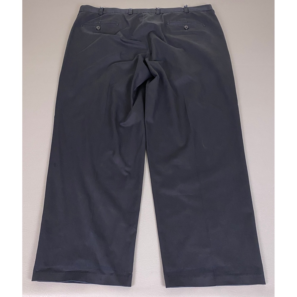 Nordstrom Pants Men's 44x30 Navy Blue Smartcare Pleated Wrinkle Free w/ *Flaws - Picture 16 of 16